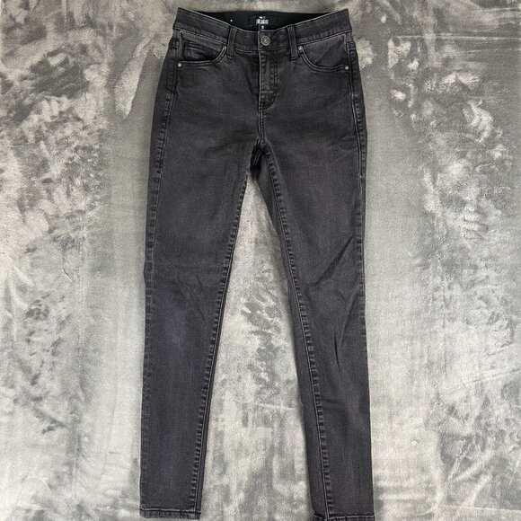 Luluroe Jeans Womens 26 Black Skinny Mid Rise Stretch Denim - Picture 1 of 9